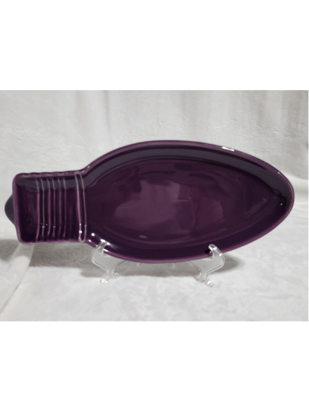 Fiesta Christmas 10.5" Light Bulb Multberry Purple Holiday Snack Plate